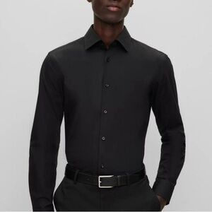 Hugo Boss Slim Fit Long Sleeve Button Down Shirt - 100% Cotton